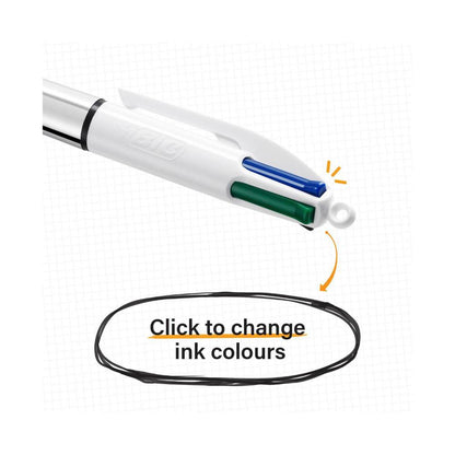 Bic 4 Colours Pen Shine - 3 Pack