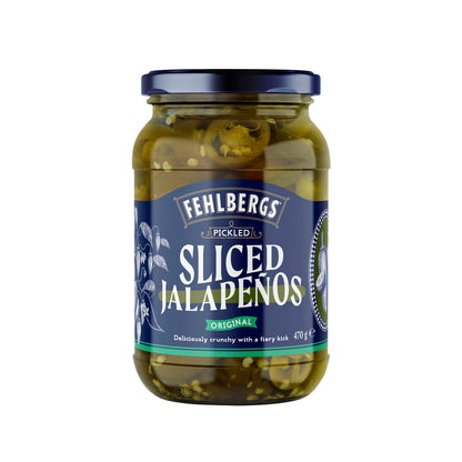Fehlbergs Sliced Pickled Jalapenos - 470g