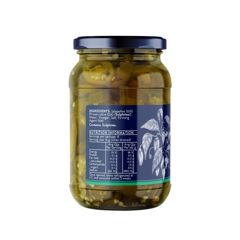 Fehlbergs Sliced Pickled Jalapenos - 470g