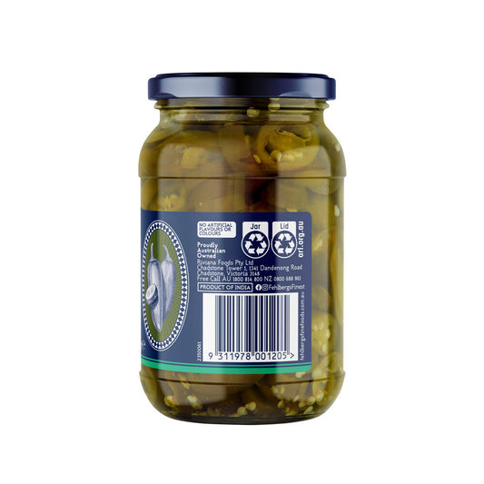 Fehlbergs Sliced Pickled Jalapenos - 470g
