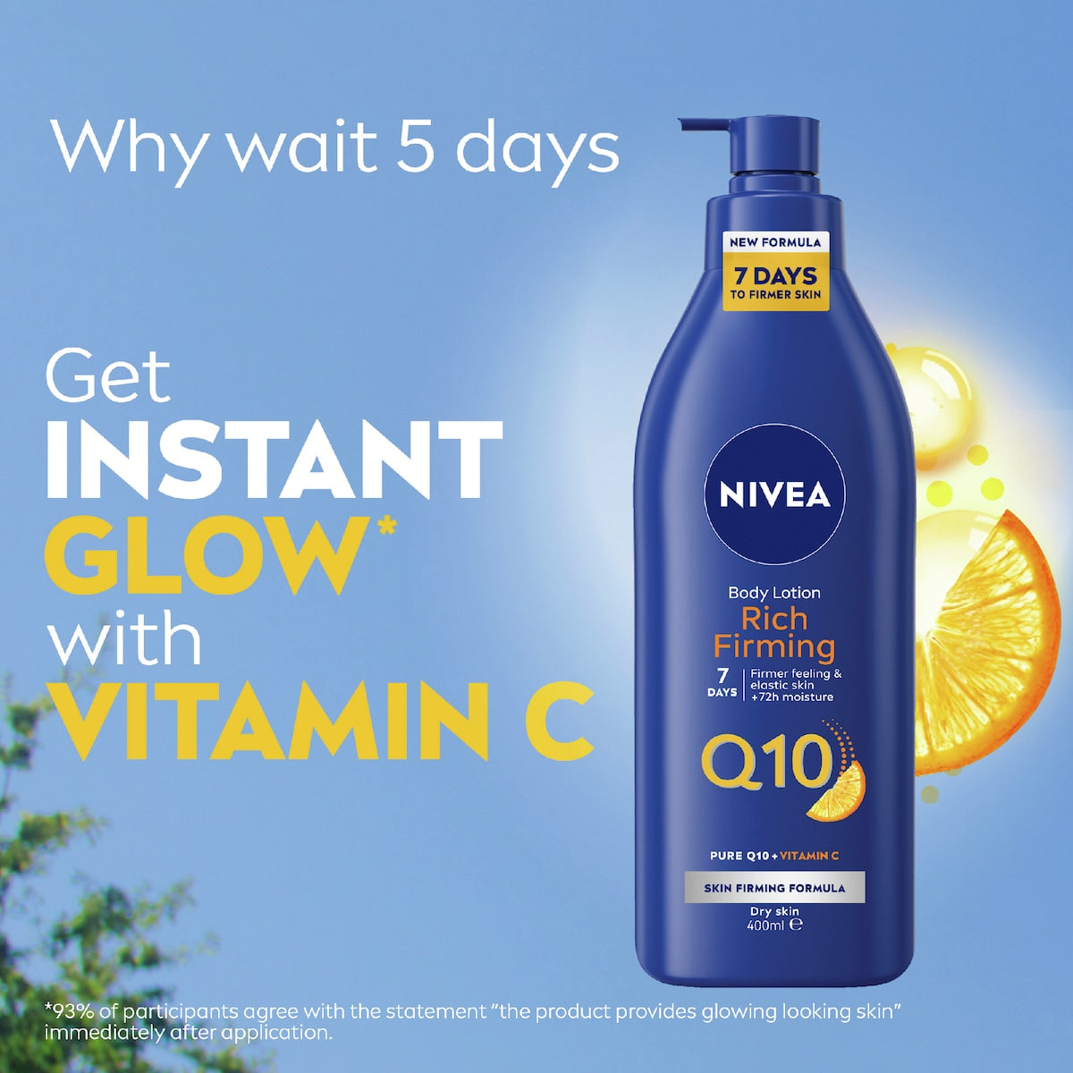 Nivea Q10 Rich Firming Body Lotion With Vitamin C & 72hr Moisture 400ml