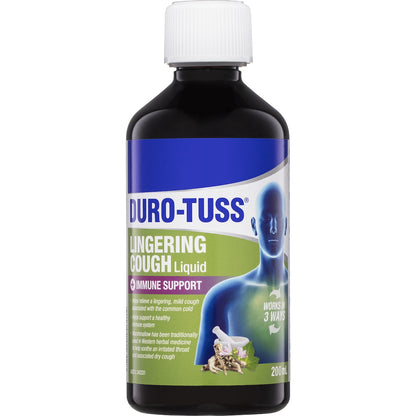 Duro-tuss Lingering Cough Liquid+ Immune 200ml