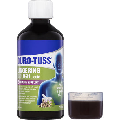 Duro-tuss Lingering Cough Liquid+ Immune 200ml
