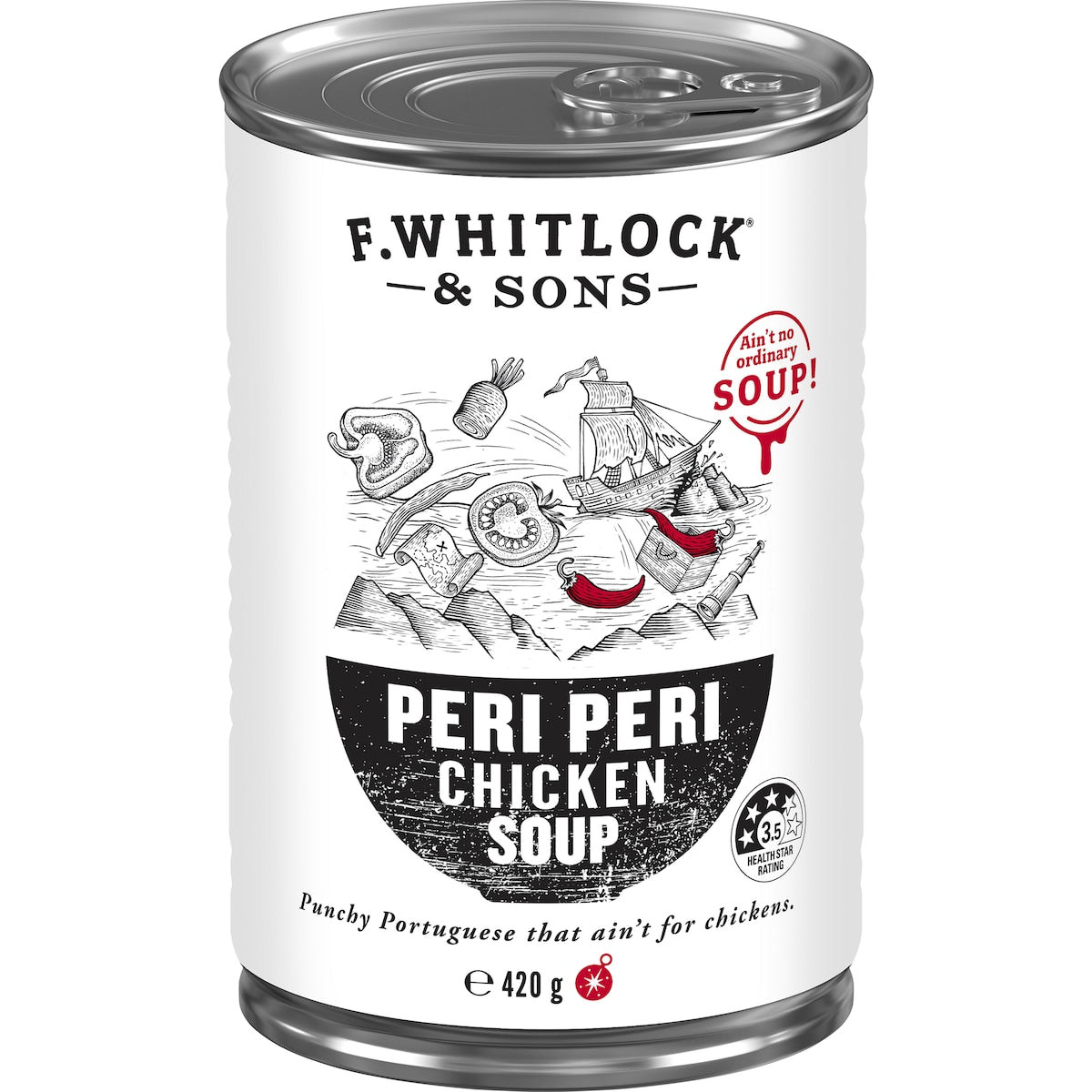 F. Whitlock & Sons Peri Peri Chicken Soup 420g