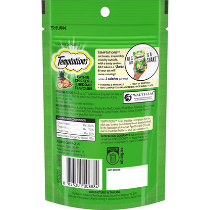 Temptations Mix Ups Cat Nip, Chicken & Cheddar Cat Treats 85g