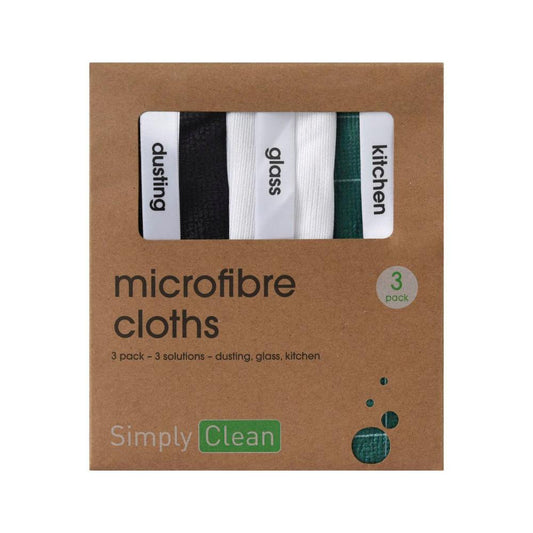 Simply ean Labelled Microfibre oths - 3 pack