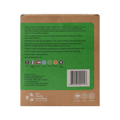 Simply ean Labelled Microfibre oths - 3 pack