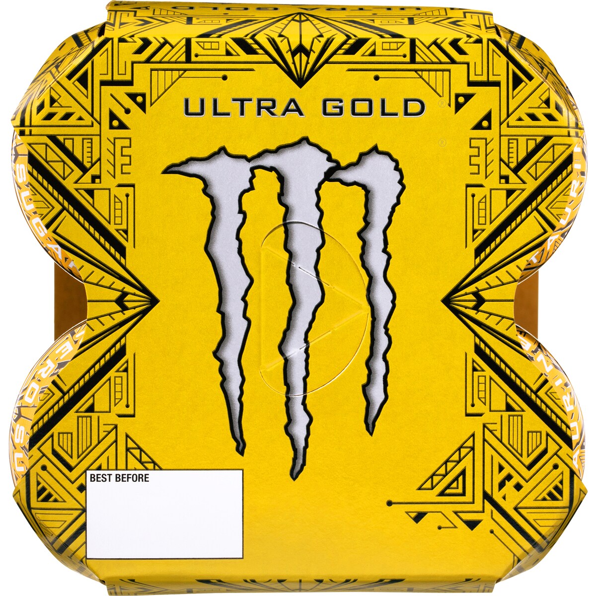 Monster Energy Ultra Gold Cans 500ml x 4 Pack