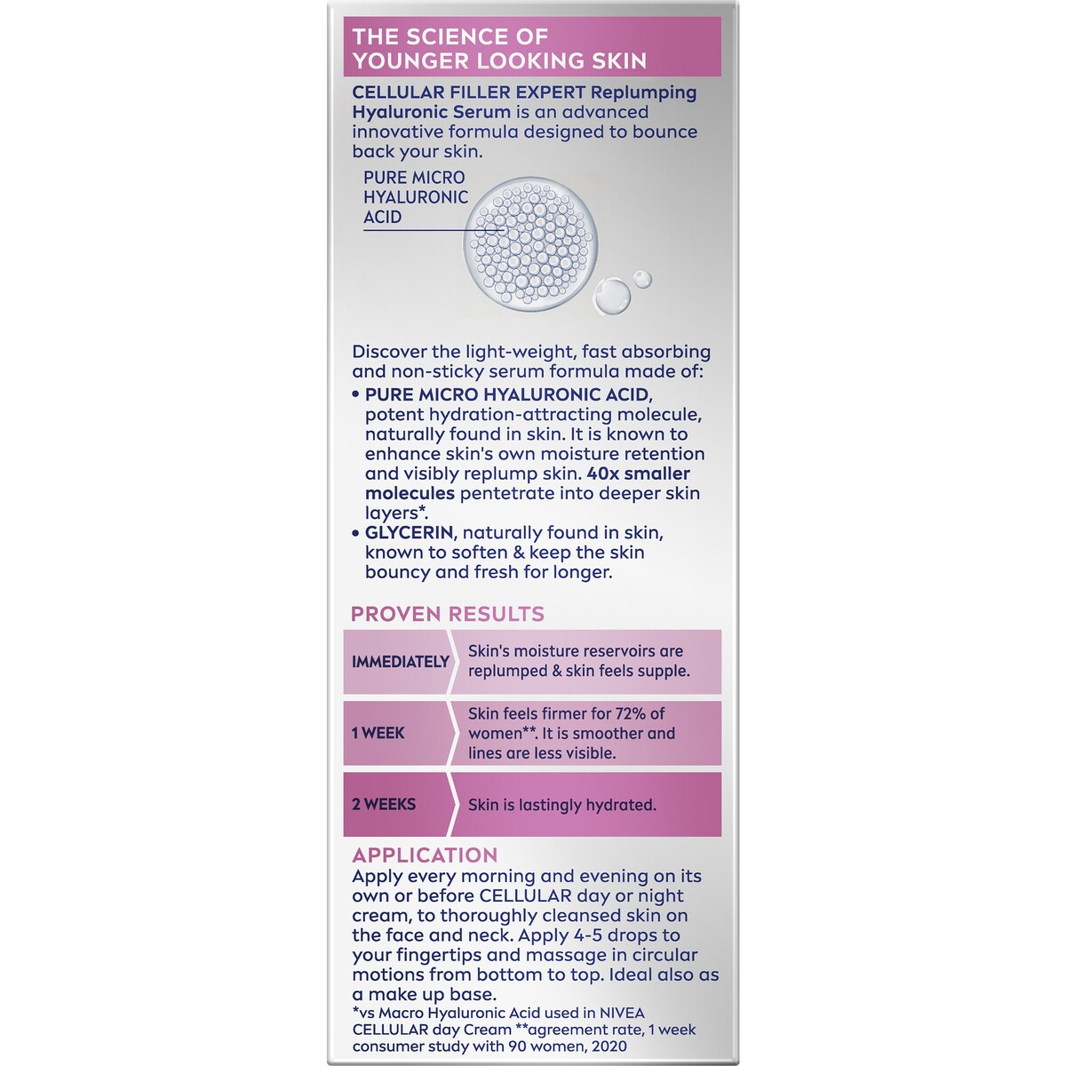 Nivea Cellular Filler Hylauronic Serum 30ml