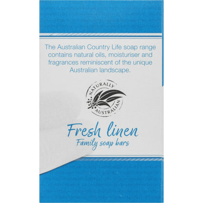 Country Life Soap Bar Fresh Linen 5 pack