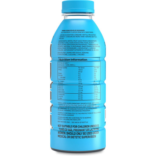 Prime Hydration Blue Raspberry 500ml
