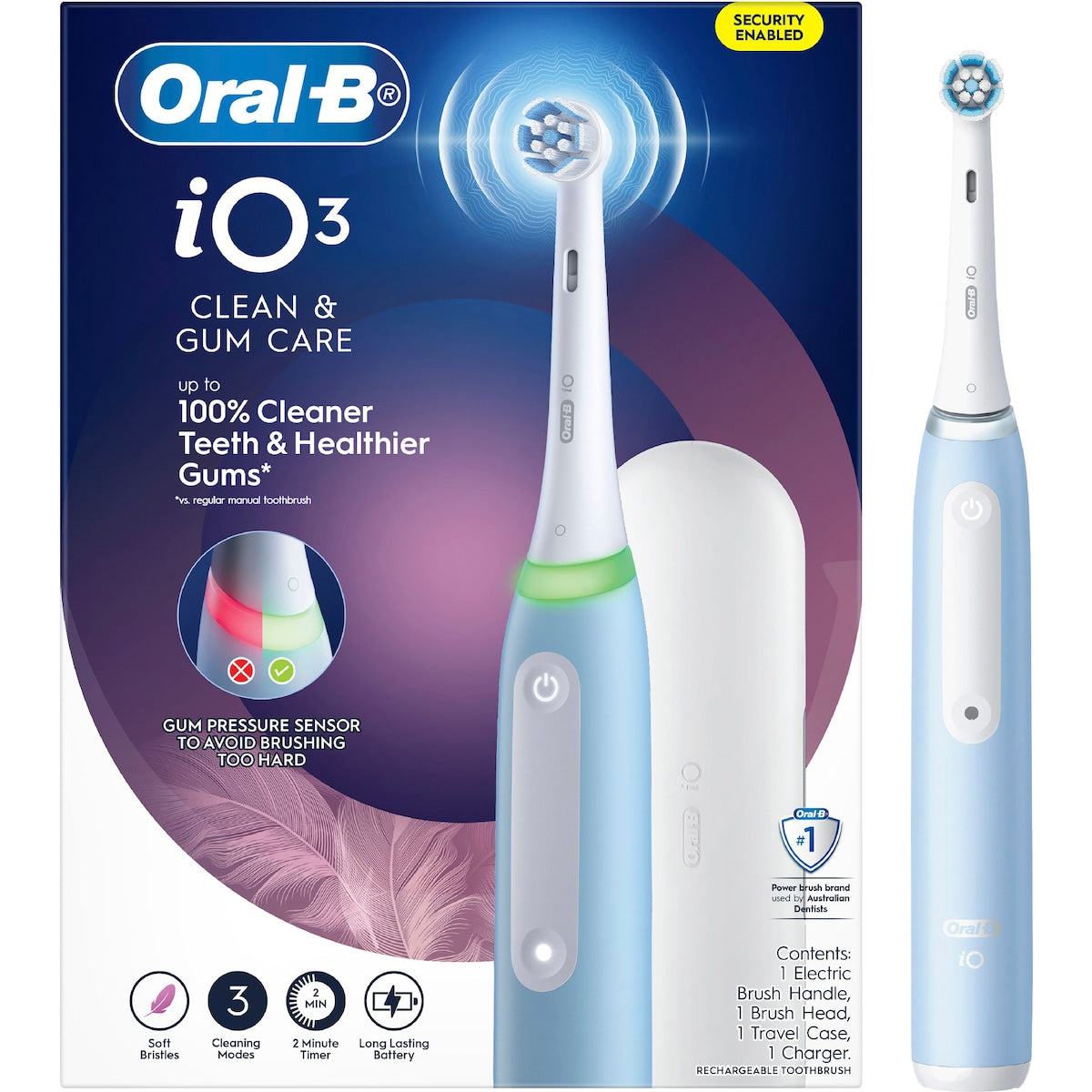 Oral-b Io3 Electric Toothbrush Set Ice Blue Each