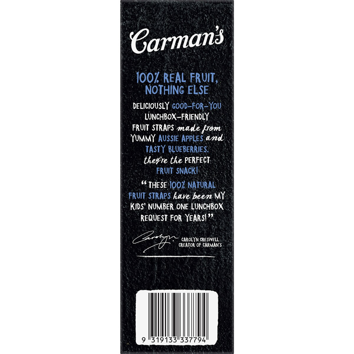 Carman's Apple & Blueberry Fruit Straps 5 pack