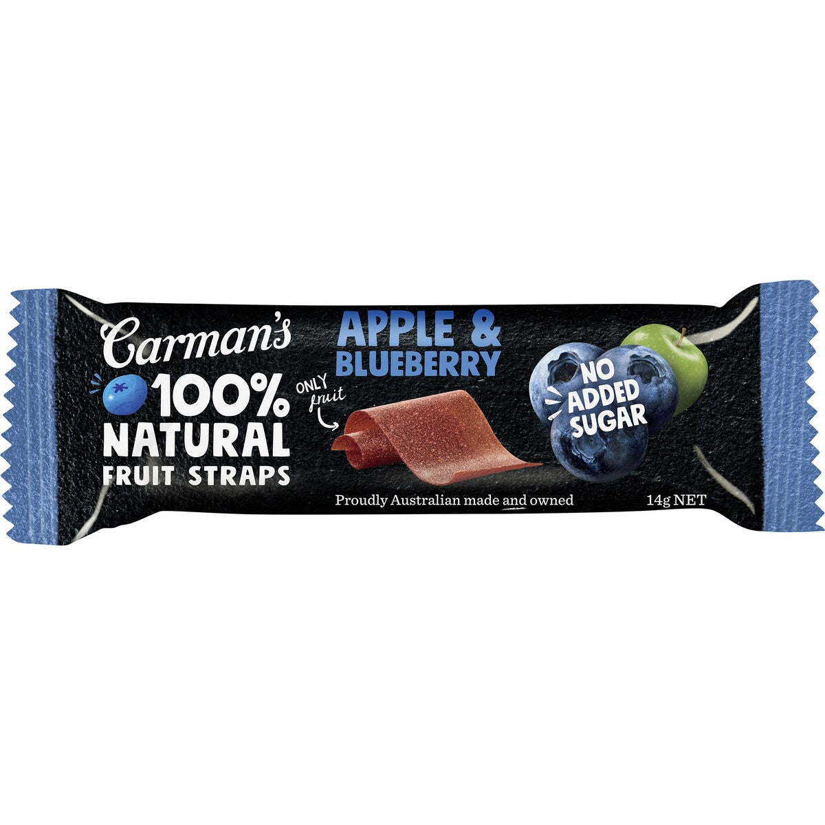 Carman's Apple & Blueberry Fruit Straps 5 pack