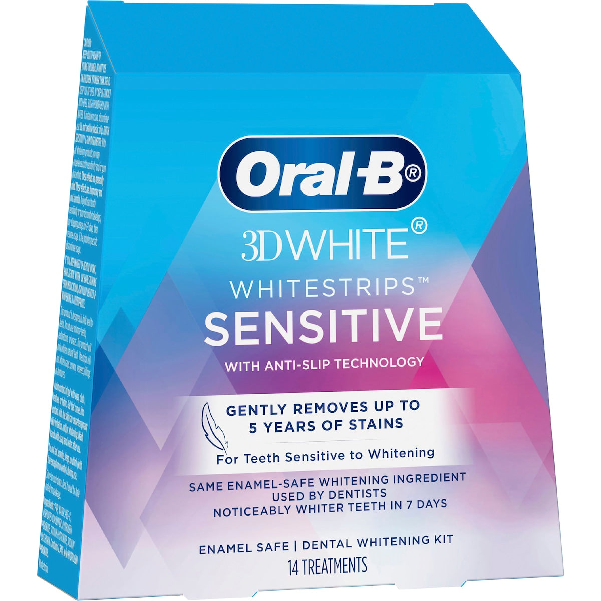 Oral B 3D White Whitening Strips Sensitive 14 Pack