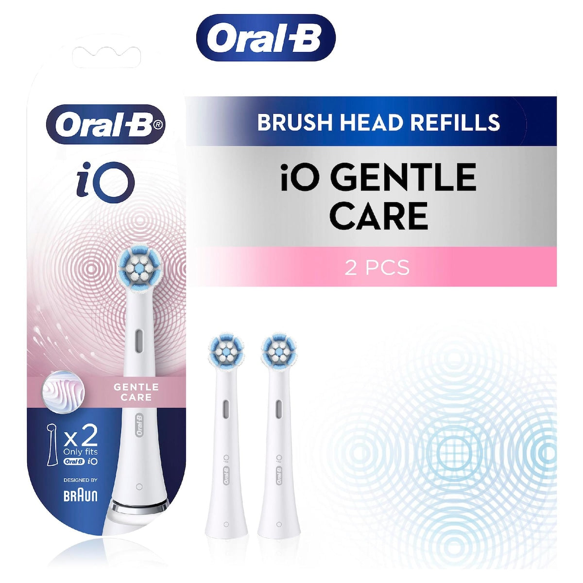 Oral-b Io Toothbrush Head Replacement Gentle Clean 2 Pack
