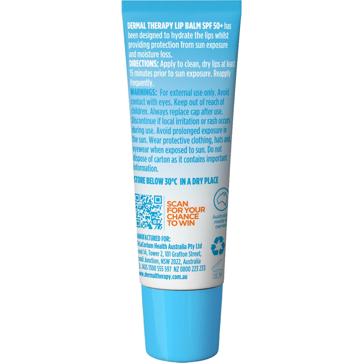 Dermal Therapy Lip Balm Spf 50+ 10g