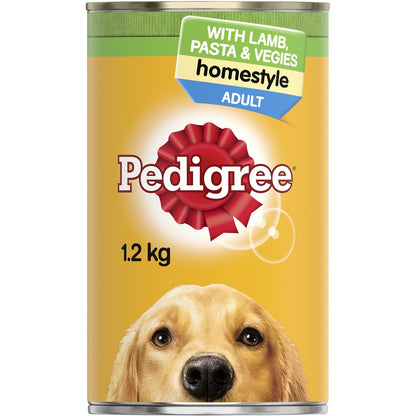 Pedigree Homestyle With Lamb Pasta & Veggies Wet Dog Food Can 1.2kg