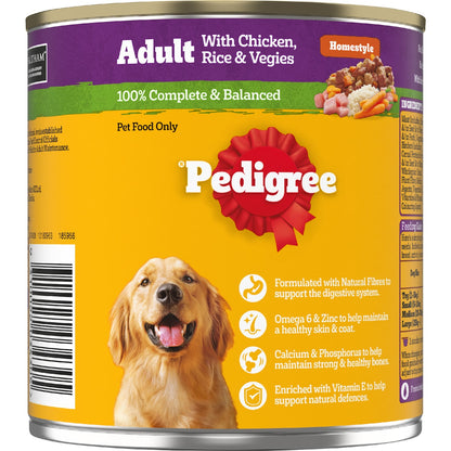 Pedigree Homestyle With Chicken Rice & Veggies Wet Dog Food Can 700g