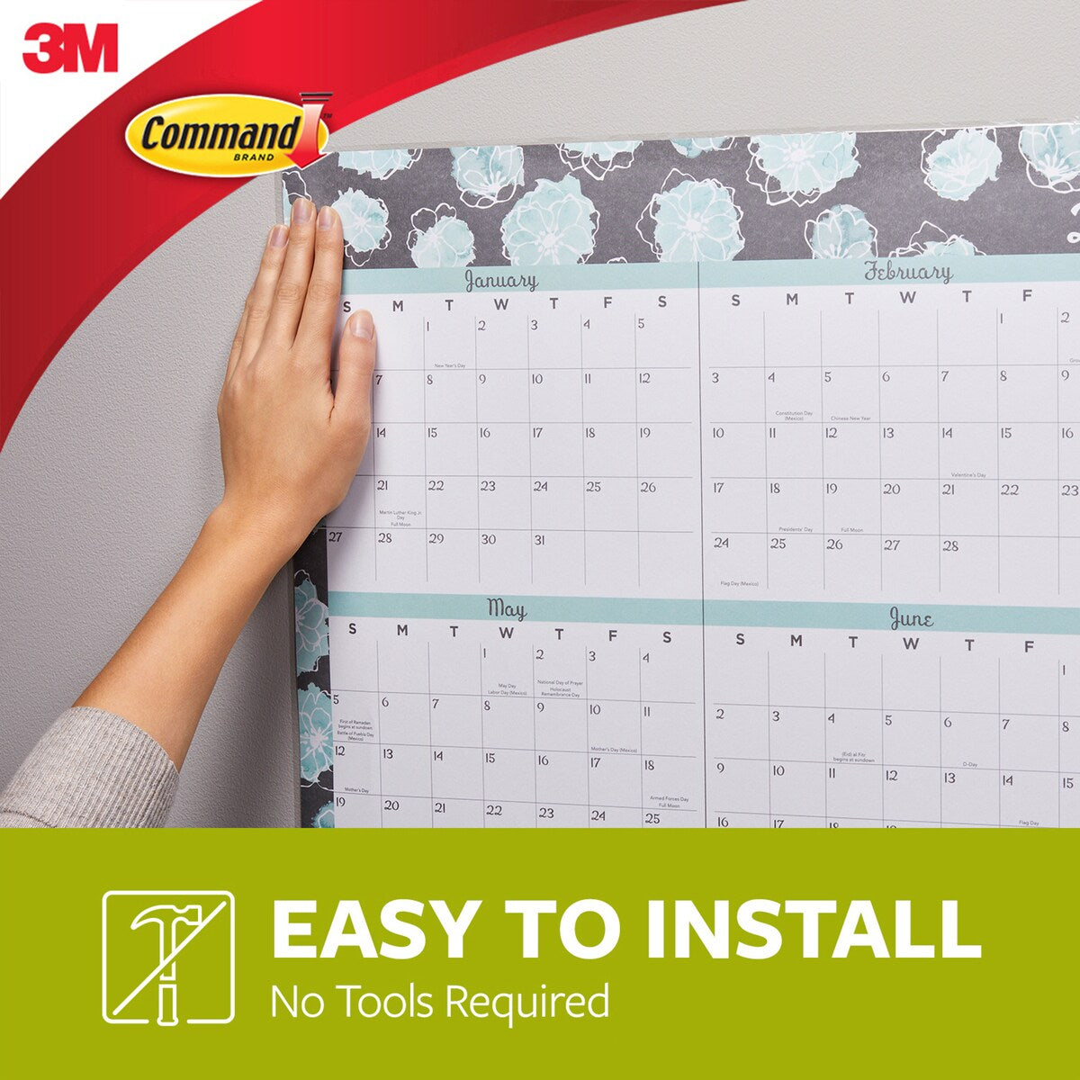 3M Command Adhesive Poster Strips Small 12 pack