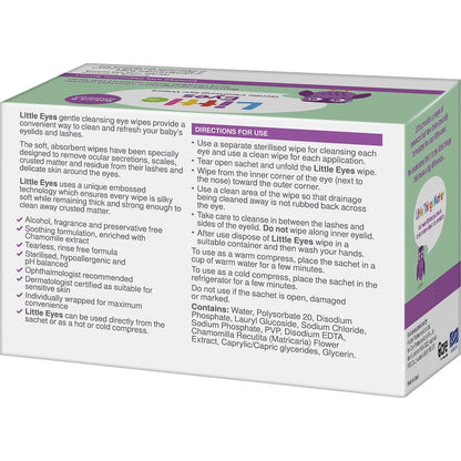 Little Eyes Gentle Cleansing Wipes - 30 Pack