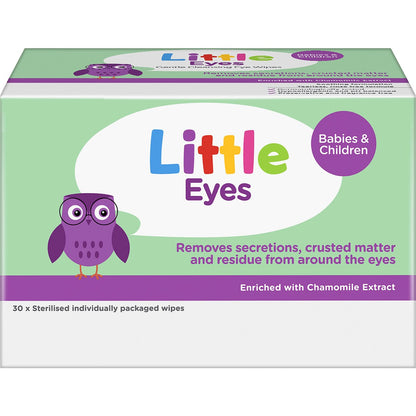 Little Eyes Gentle Cleansing Wipes - 30 Pack