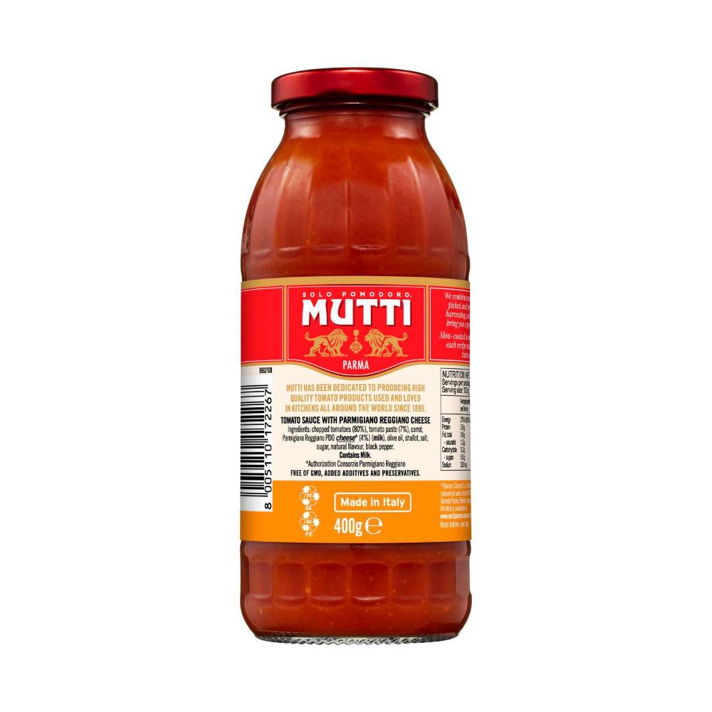 Mutti Sugo Pasta Sauce Parmgiano Reg - 400g
