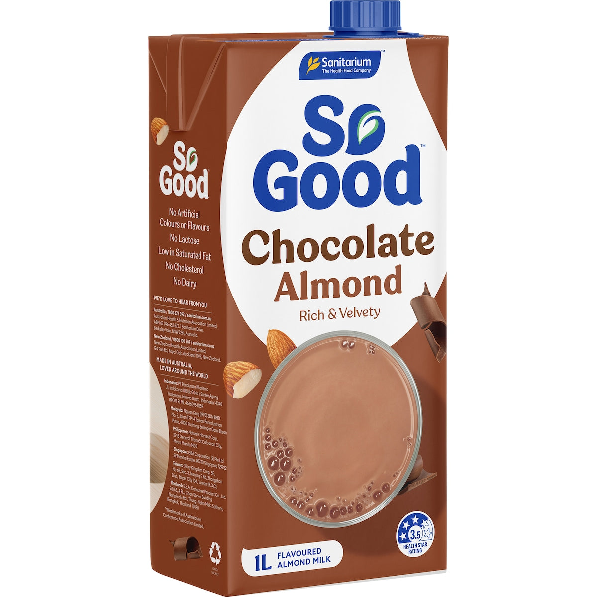 So Good Chocolate Almond Milk 1l