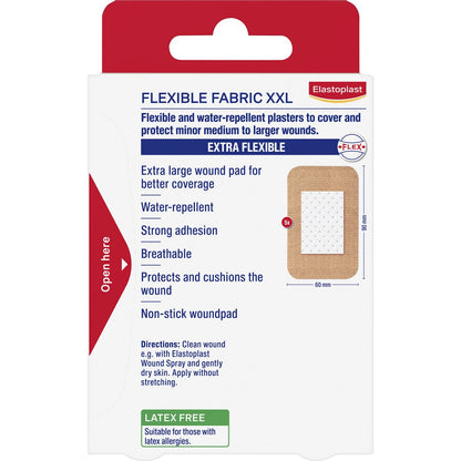 Elastoplast Band Aids Strips Flexible Fabric Xxl 5 Pack