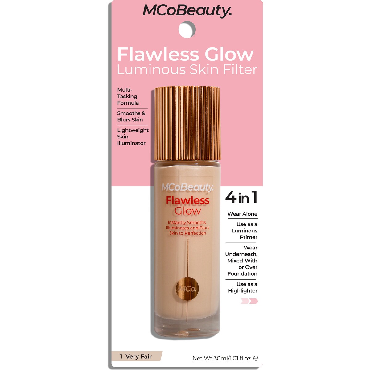 Mcobeauty Flawless Glow Luminous Skin Filter 1 Very Fair 30ml