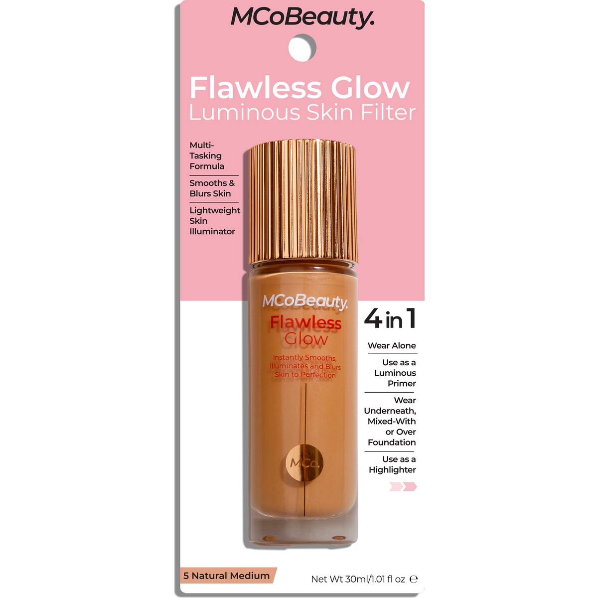 Mcobeauty Flawless Glow Luminous Skin Filter 5 Natural Medium 30ml