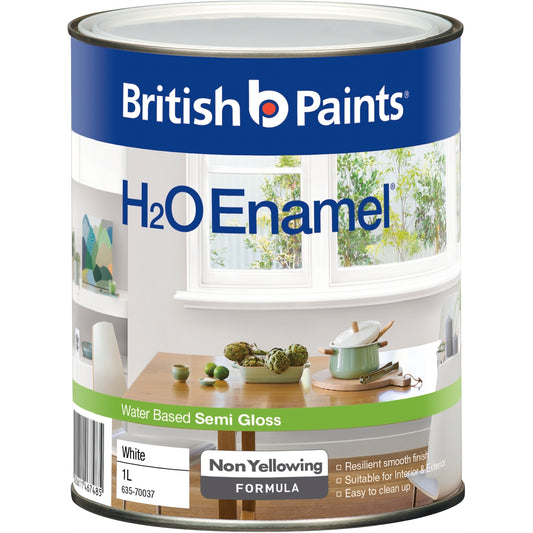 British Paints H2O Enamel Paint - 1L