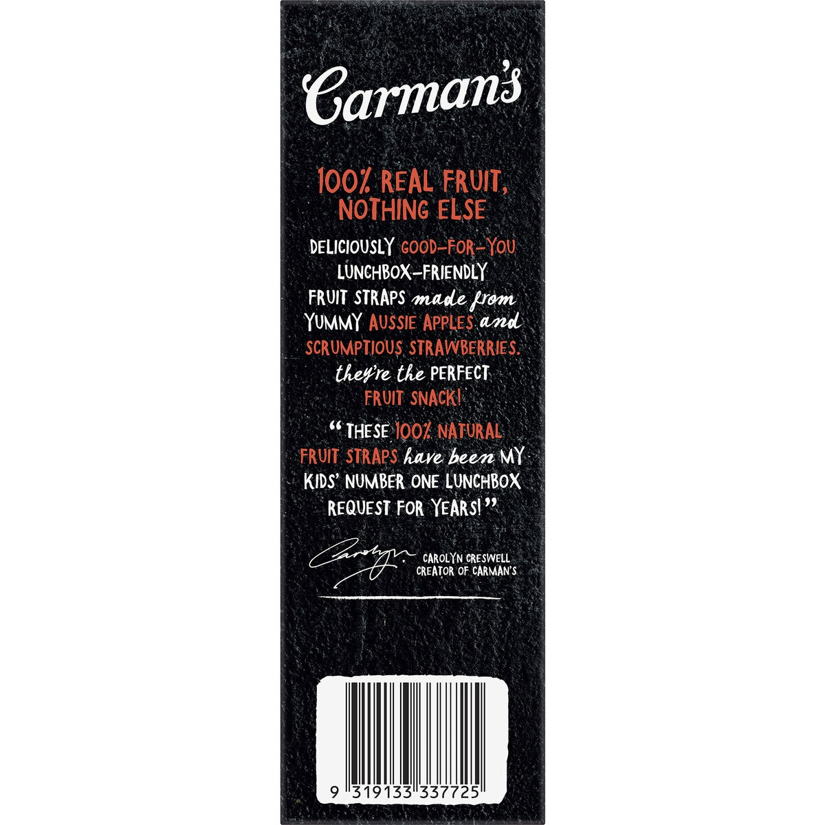 Carmans Fruit Straps Apple & Strawberry Twin Packs 5 pack