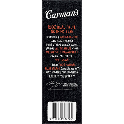 Carmans Fruit Straps Apple & Strawberry Twin Packs 5 pack