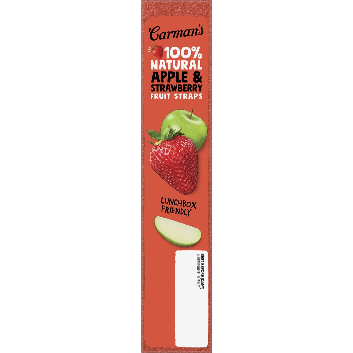 Carmans Fruit Straps Apple & Strawberry Twin Packs 5 pack