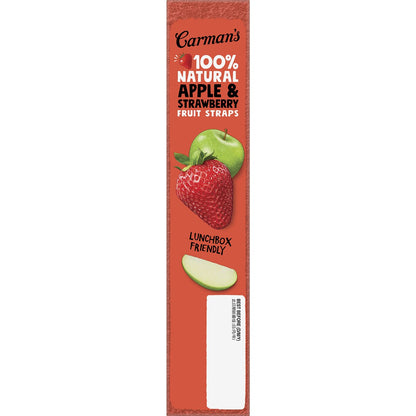 Carmans Fruit Straps Apple & Strawberry Twin Packs 5 pack