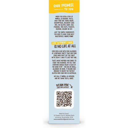 Well & Good Lemon Coconut Cake Mix 475g