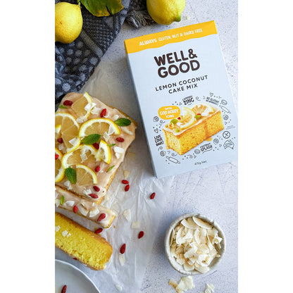 Well & Good Lemon Coconut Cake Mix 475g