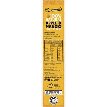 Carmans Fruit Straps Apple & Mango Twin Packs 5 pack
