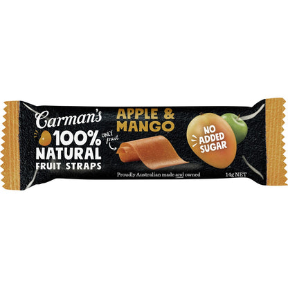Carmans Fruit Straps Apple & Mango Twin Packs 5 pack
