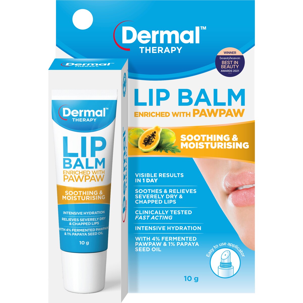 Dermal Therapy Lip Balm Enriched With Paw Paw 10g
