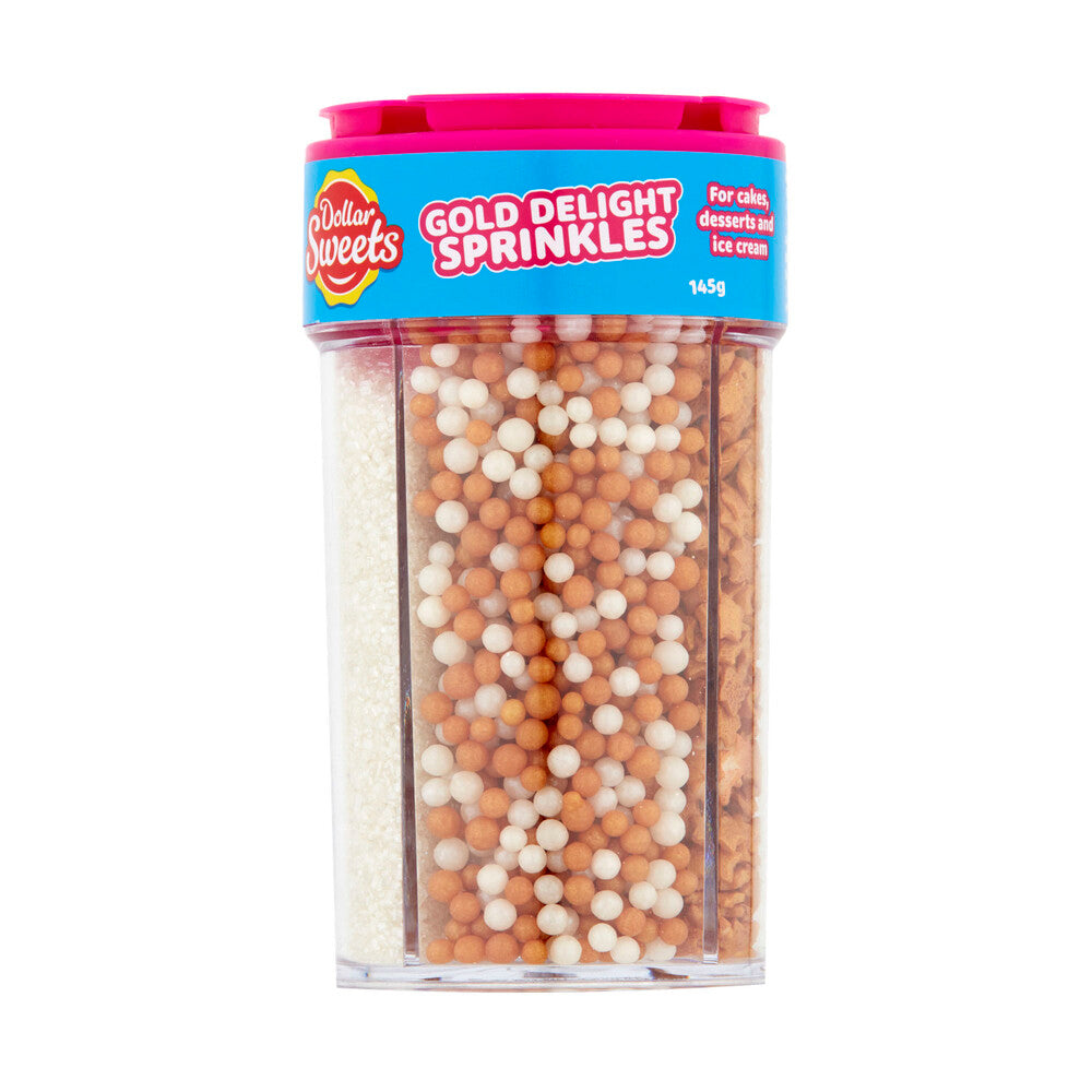 Dollar Sweets Gold Delight Sprinkles - 145g