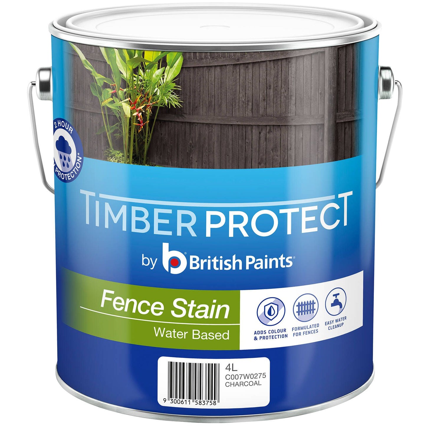 Timber Protect Charcoal Fence Stain - 4L