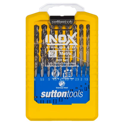 Sutton Tools Metric Inox Drill Set - 19 Piece
