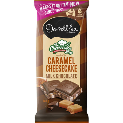 Darrell Lea Caramel Cheesecake Milk Chocolate 160g
