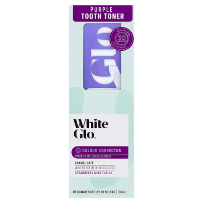 White Glo Purple Tooth Toner Colour Corrector 50ml