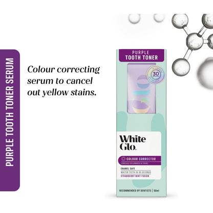 White Glo Purple Tooth Toner Colour Corrector 50ml