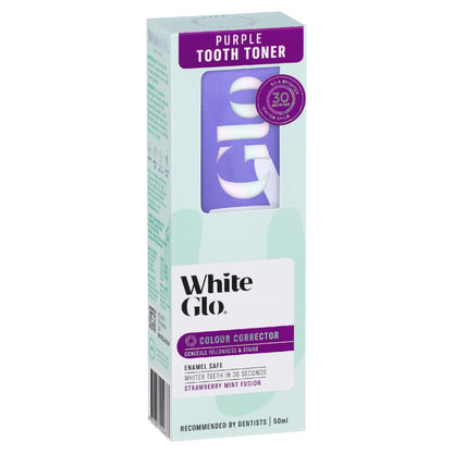 White Glo Purple Tooth Toner Colour Corrector 50ml