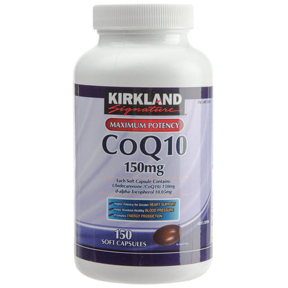 Kirkland Signature CoQ10 150mg 150 Capsules