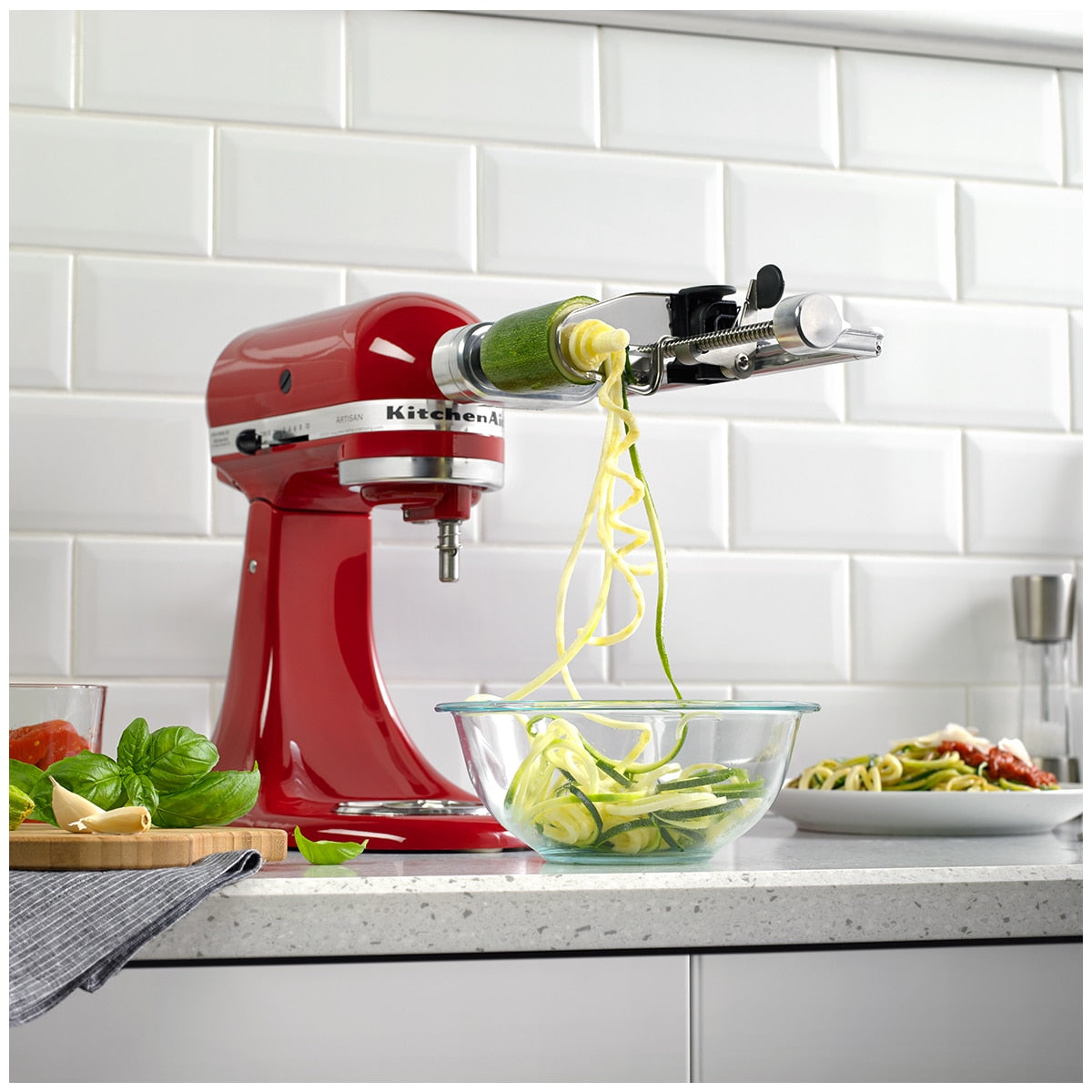 Kitchenaid 7-Blade Spiraliser Plus Peel Core Slice Attachment 5KSM2APC Black